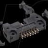 10120584 box header, 2x7-pin, grid pitch 2,54mm