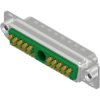 D-Sub plug, 21 pole, 21W1, equipped, straight, solder cup, 3021W1PAM99A30X