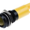 Lampka kontrolna do montażu panelowego 24V dc, Żółta 14mm Dioda LED migająca Końcówka lutownicza RS PRO