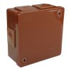 puszka n/t brązowa bez zacisków 6 wlotów 2 wkręty wym/zew 86x86x40 mm IP55 ViPlast 022-02