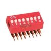 DIP-SWITCH 8-BIEGOWY KĄTOWY CZERWONY