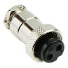 2 Way Female M16 Metal Circular Connector Plug