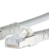 kabel LAN Metz Connect 1308451088-E, 1 szt., RJ45, CAT 6a, S/FTP, 1.00 m, biały