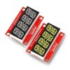 SparkFun Alphanumeric Starter Kit - zestaw 2 wyświetlaczy alfanumerycznych- biały i czerwony - Qwiic - SparkFun KIT-18624