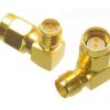 SMA Plug to RP-SMA Jack Adapter, 90 deg Angled