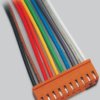 Connection cable, 250 mm, socket header straight to open end, 0.081 mm², AWG 28-22, 072500/O