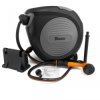 Bęben automatyczny 20m 1/2 z pistoletem zwijak ścienny na wąż ogrodowy zwijacz przenośny regulowany czarny Bradas ECO-W1B20