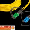 LDP-09 LC/APC-LC 1.0 Duplex fibre optic patch cable, SM OS2, LC/APC - LC, 1.0 m