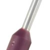 Końcówka tulejkowa izolowana 0.25mm² długość 6mm Fioletowy średnica 0.8mm Izolowane RS PRO