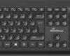 MROS104 Keyboard-/Maus-Kombination, Funk, black