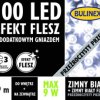 Kurtyna świetlna zewnętrzna FLESZ 100 LED LAMPKI z gn. i zasilaczem biały/flesz 9,9m dł+3m, łącz. max 3kpl 230V 9W IP44 13-134