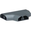 T branch, (L x W x H) 157 x 113.5 x 25.5 mm, plastic, anthracite, for Flexkanal, 6154965