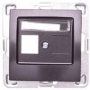 IMPRESJA Obudowa gniazda teleinformatycznego pojedynczego antracyt GPK-1Y/p/50