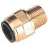 Sealey CAS15BSA 15mm x 1/2"bspt Brass Straight Adaptor