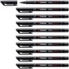 STABILO 842/46 Pen for Overhead Projection Universal Permanent Fine Blk Pk 10