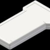 ABS enclosure, (L x W x H) 210 x 116 x 25 mm, white (RAL 9002), IP54, TBT-1.7
