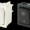 01832.3311-01 Rocker switch, 2-pin, OFF, white, I-O