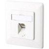 Metz Connect 130C371002-I Network Outlet CAT 6A 1-Port Flush Mount Pure White