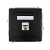 DECO Gniazdo komputerowe RJ45 kat.6 ekranowane 8-stykowy czarny mat 12DGK-5 KARLIK