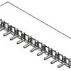Gniazdo PCB 12 -pinowe raster: 2.54mm typu płytka – płytka Proste Przewlekany