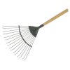 Kent & Stowe 70100262 Carbon Steel Long Handled Lawn & Leaf Rake, FSC®