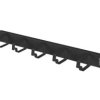 ORGANIZER KABLI 19 1U Z 5 METALOWYMI UCHWYTAMI TYP B CZARNY LANBERG AK-1701-B