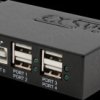EX-1594HMS USB 2.0 4-port industrial hub, managed, 15-kV ESD