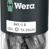 Bit Torx T 25 Wera 867/1 Z TORX® DIY 100 SiS 05072449001 D 6.3 100 szt.