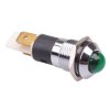 Green LED 14mm Metal Panel Indicator 12V