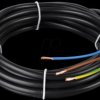 Flexible cable, 3 x 1.0 mm², black, 100-m coil