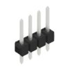 Pin header, 4 pole, pitch 2.54 mm, straight, black, SL 11 124 4 Z