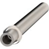 Collar sleeve for 1.1 mm bore, 11 mm long, silver-plated brass, 013.15.109