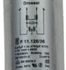 RFI filter, 50 to 60 Hz, 16 A, 110/250 VAC, 1 mH, faston plug 6.3 mm, F011-126/036
