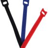 Cable tie assortment, releasable, PA/polyester, (L x W) 145 x 11 mm, black/blue/red, BS18-10001