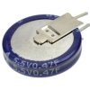 Kondensator; elektrolityczny; podtrzymania napięcia; 0,47F; 5,5V; SE-5R5-D474VYV; 20%; 4,7x12,3; 4,5mm; pionowy; przewlekany (TH