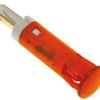 Signal light, 24 V (DC), orange, 30 mcd, Mounting Ø 8 mm, LED number: 1, QS81XXO24
