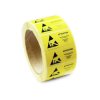 Antistat 055-0002 ESD Label Yellow 1000 pc Self-Adhesive 50x25mm