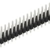 Pin header, 30 pole, pitch 2.54 mm, straight, black, 10055061