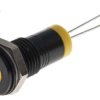 Lampka kontrolna do montażu panelowego 2V dc, Żółta 8mm LED RS PRO