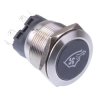 Aspirator' Blue LED Momentary 22mm Vandal Push Button Switch SPDT 12V