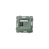 Gniazdo antenowe 1xF GPA-1GF/m/84 zielony mat AS Ospel