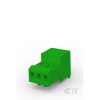 TE Connectivity 3-640443-3 Unshrouded Female Connector 3P 28AWG Tin With Green