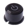 1F096123 MEC Black Round Cap with Power Symbol for use with illuminated 3F Multimec