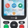 doro 780X Telefon komórkowy dla Seniora IP54, Przycisk SOS czarny, biały