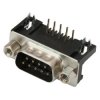 Wtyk D-SUB DB9 9-pin kątowy w druk / 3720
