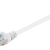 Ultraelastyczny CAT 6A kabel krosowy, S/FTP (PiMF), biały 1m 79286