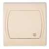 LOGO Wyłącznik krzyżowy podświetlany beżowy 1LWP-6L KARLIK