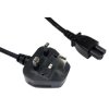TruConnect 16-1721 1.8m UK Plug IEC C5 (clover leaf) Black Mains Lead
