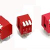 DIPSWITCH 2x RED Sideways
