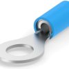 Insulated ring cable lug, 1.25-2.0 mm², AWG 16 to 14, 9.53 mm, blue, 320564